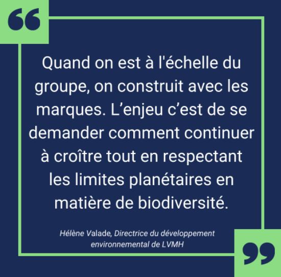 [Podcast] L’Empreinte 🎧 Citation tirée de l’épisode avec Hélène VALADE, Directrice du développement environnemental de LVMH